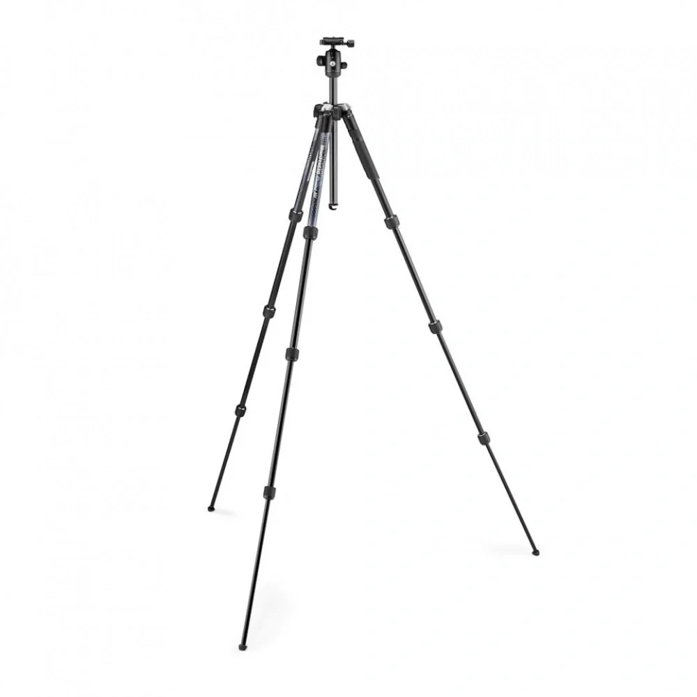 Versatile Black and Silver Camera Tripod